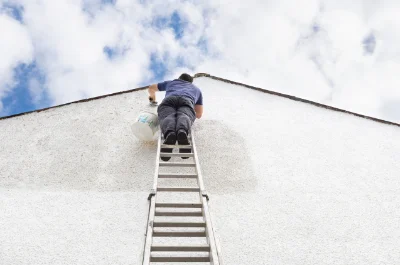 Peinture extérieure à la Possonnière — façades et ravalement